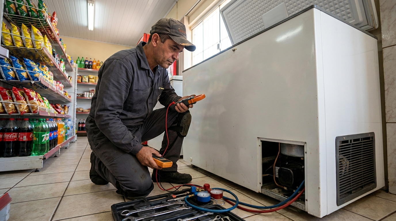 Conserto de placa eletrônica de freezer no Amazonas, Montes Claros‑MG